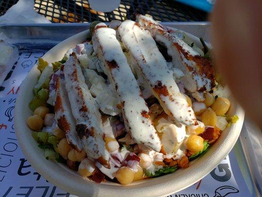 Chicken cream chop bowl