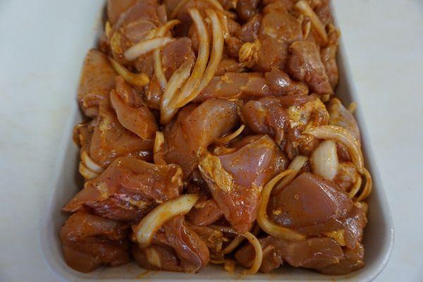 Chicken Thigh Meat Cut and Marinated for some great barbecue! Only $3.69/pound. CALL NOW AND PLACE YOUR ORDER (818) 547-4454