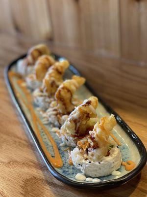 Rock shrimp tempura roll!