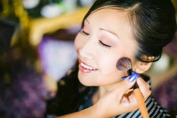 When you choose Destiny & Light for your wedding day, and upgrade Airbrush makeup, you to can jump in a pool with confidence.