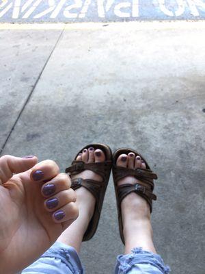 Nice and fresh mani-pedi! (Dip nail) (#2. Smoother Pedicure)