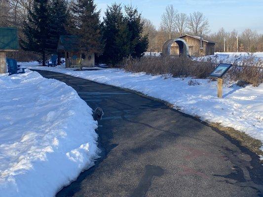 Paved nature discovery trail