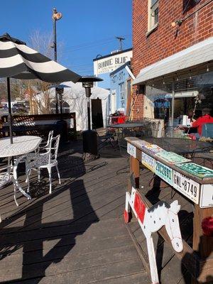 Outdoor dining area