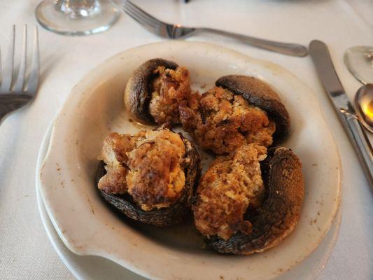 Scallop stuffed mushroom