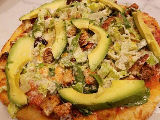 CEASAR Pizza with Avocado by EAT N RUN Cafe