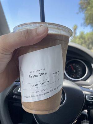 i tried their new banana cold brew and it's really good