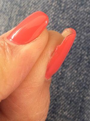 That's my natural nail, wider than the fill