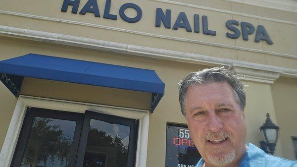 ROSARIO S. CASSATA AT HALO NAIL SPA IN PALM BEACH GARDENS, FLORIDA.