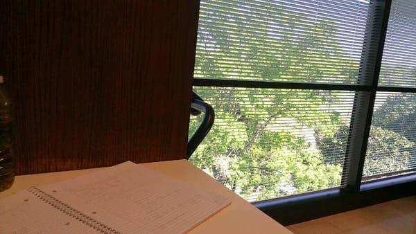 Library 3rd floor has a great view