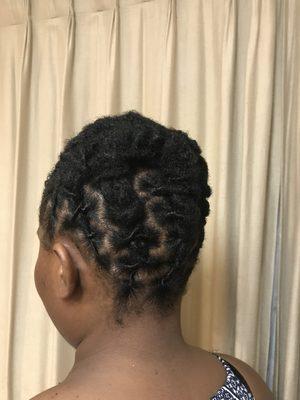 Locs updo by allove