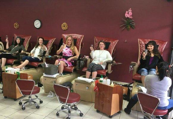 Pedi-birthday party!