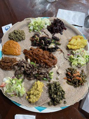 Axum special with veggie platter