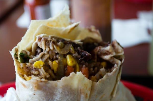 The OH SO DELICIOUS garden burrito.