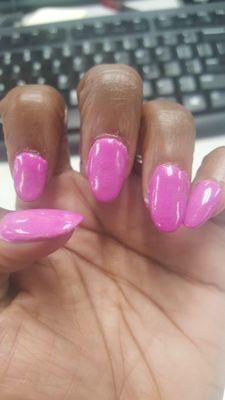 OMG what is this mess.. I got my nails dipped and this is what I got... So upset..and sad