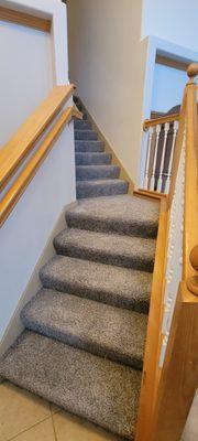 Our newly carpeted stairs