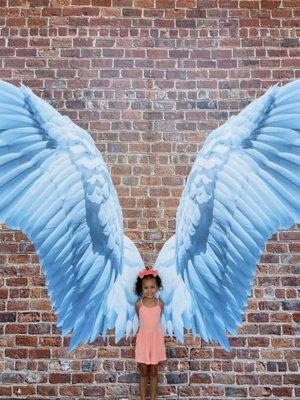 Angel Wings - photo opp wall outside