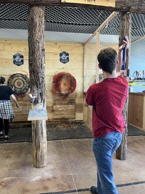 Axe throwing