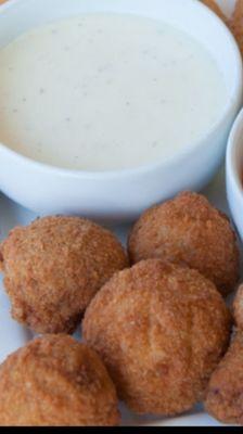 Breaded mushrooms