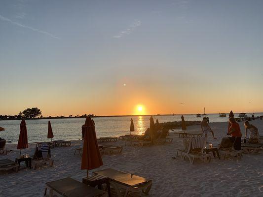 Sunset at the Winter Dolphin Beach Club