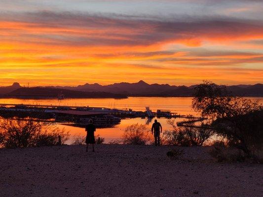 Silhouettes at sunset