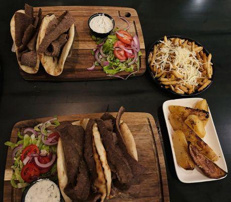 Lamb and beef gyros