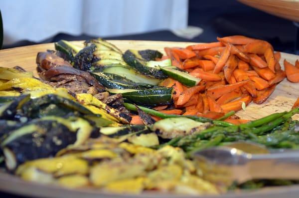 Assorted grilled vegetables