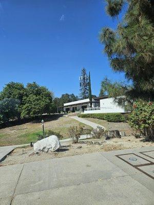 The walkway to the church