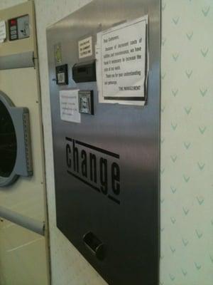 The change machine. Yay!