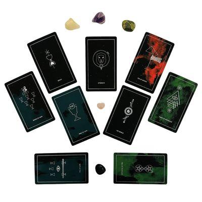 Tarot spread using crystals and Synesthesia Tarot.