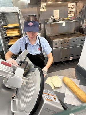 Sandwiches sliced fresh  to order