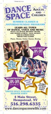 All new Fun Dance Music and Fitness classes! All ages all levels!