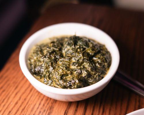 Creamed spinach