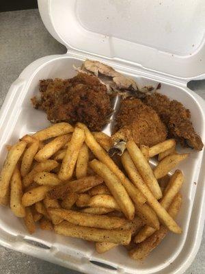 Fry Chicken and Fries