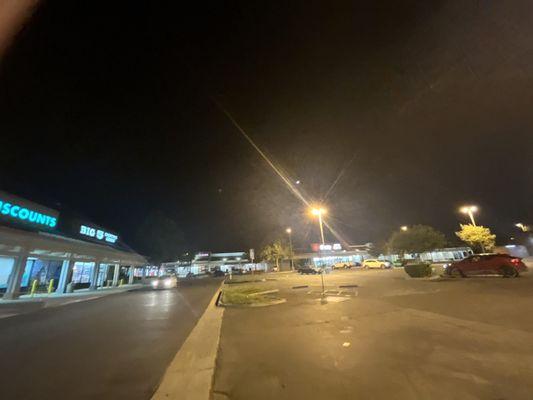 Big 5 Perris at night before closing