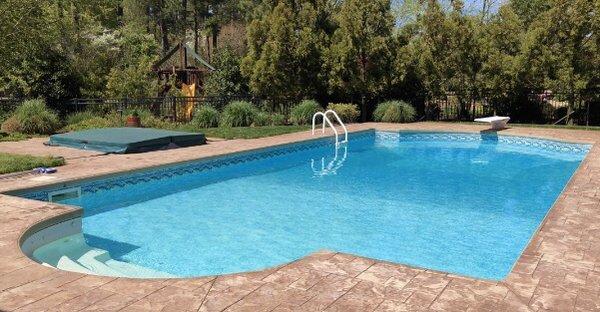 We'll keep your water crystal clear and always looking beautiful (photo is from after a pool cleaning)