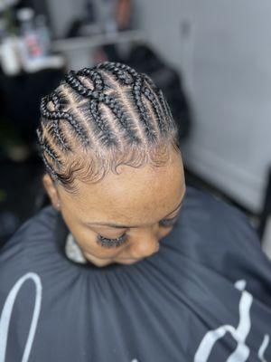 Freestyle cornrows