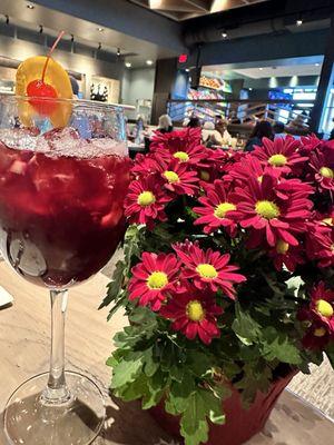 Sangria & birthday mums