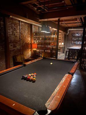 The pool table