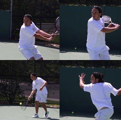 Tennis hitting
 preparation for tournaments