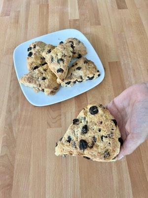 Chocolate cherry scones