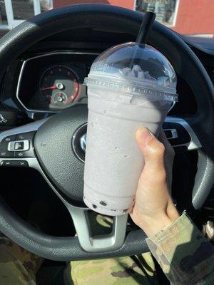 Taro boba tea