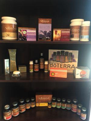 Some of our top of the line weight loss, skin care and DoTerra products!