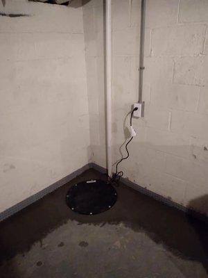 French Drainage System with Sump Pump After