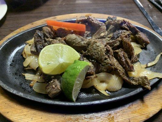 Beef fajitas