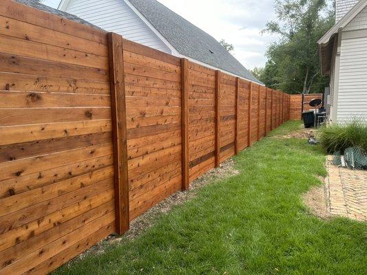 Call for fence staining!