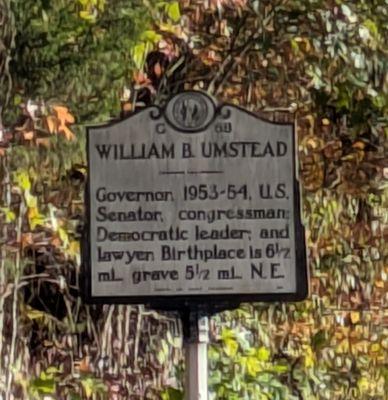 William B. Umstead Historical Marker