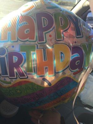 Five birthday balloons for $5!!!!