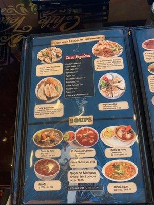 Soups Menu