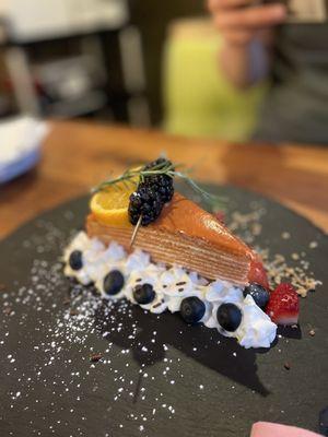 Thai Tea Crepe Cake