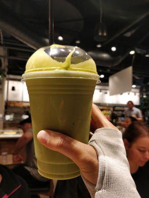 Green shield (match, mango, pineapple, avocado, and coconut water)